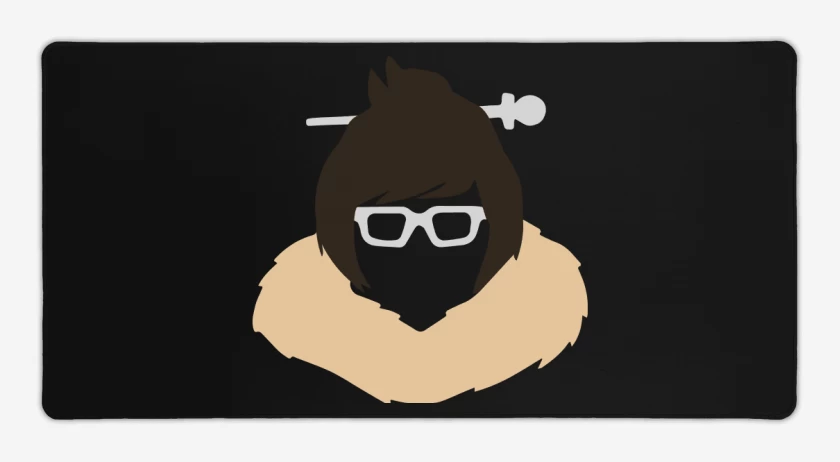 Mouse pad Gamer Negro de Mei