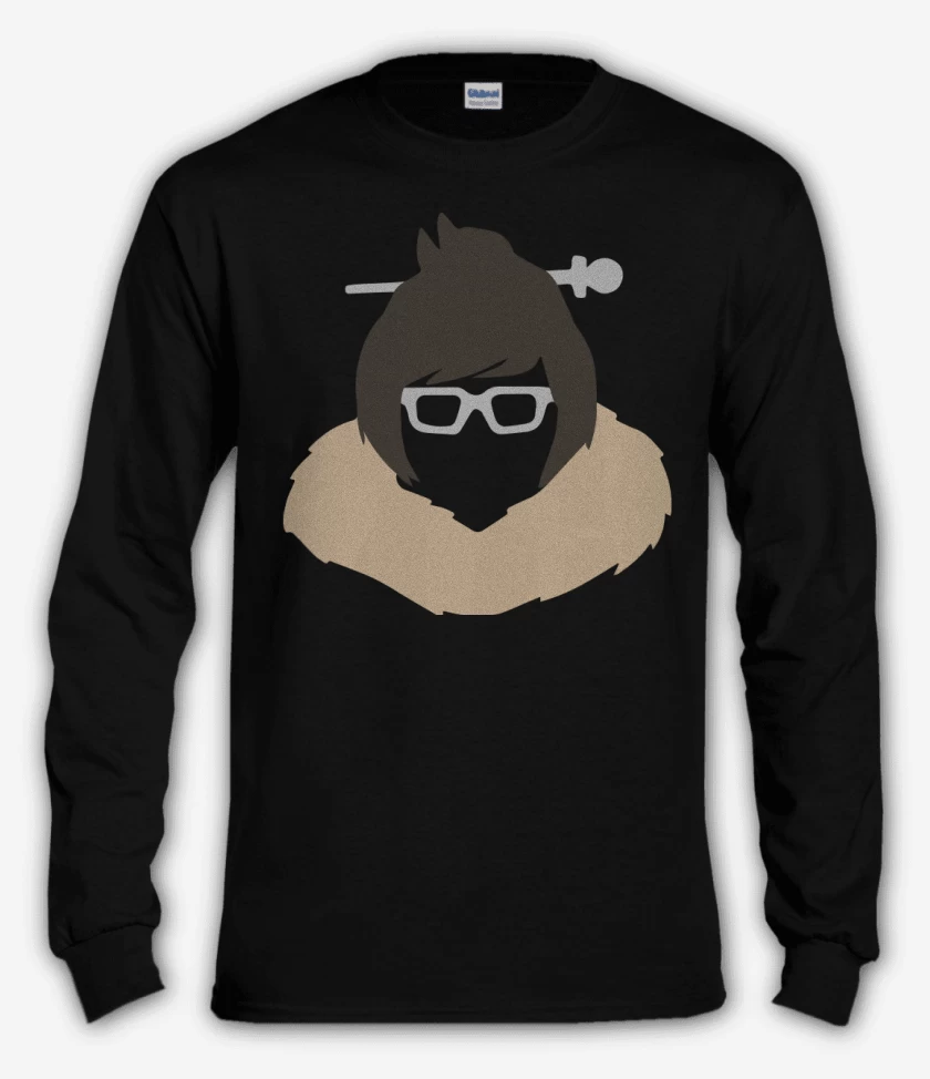 Polera manga larga Negro de Mei