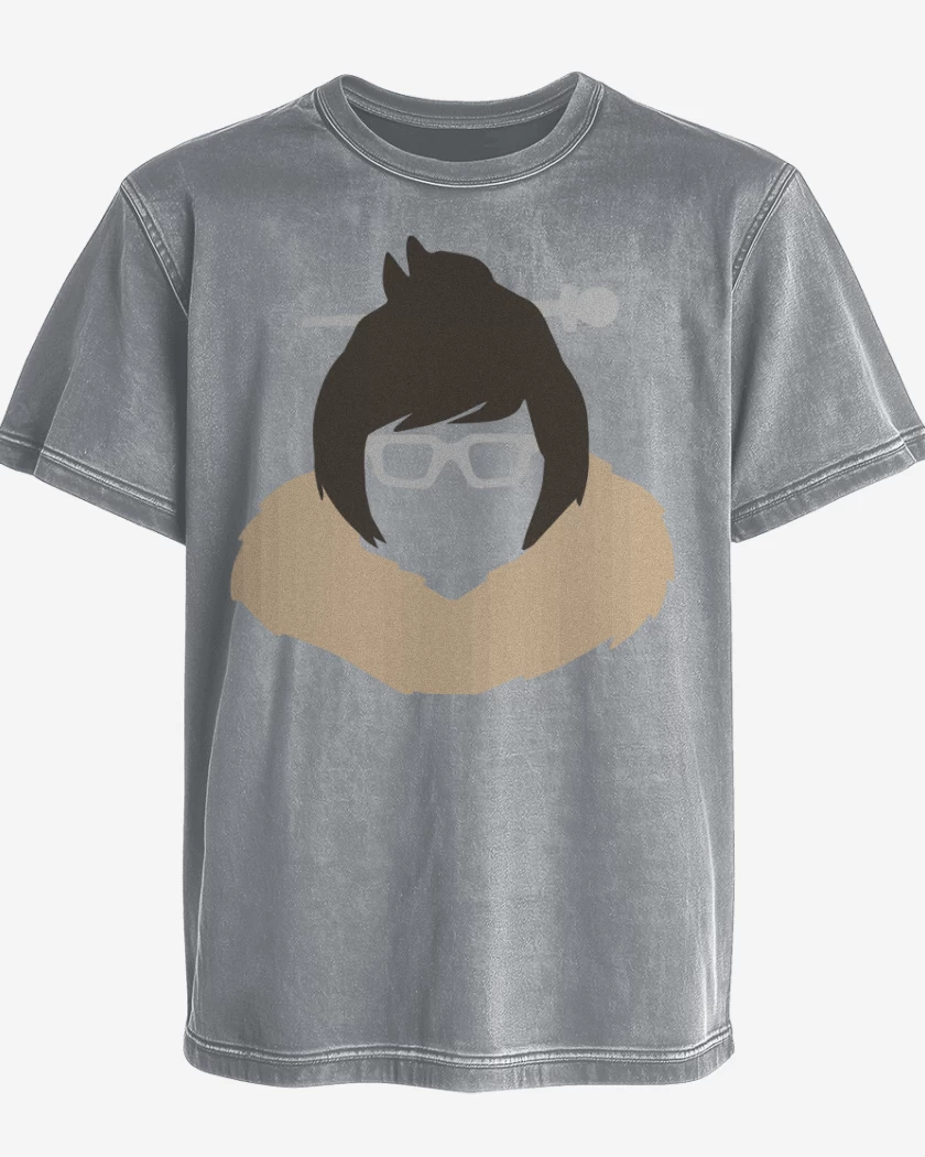 Polera desgastada Gris Melange de Mei