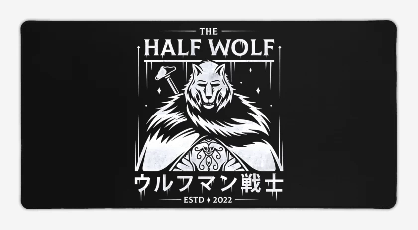 Mouse pad Gamer Half Wolf Blaidd