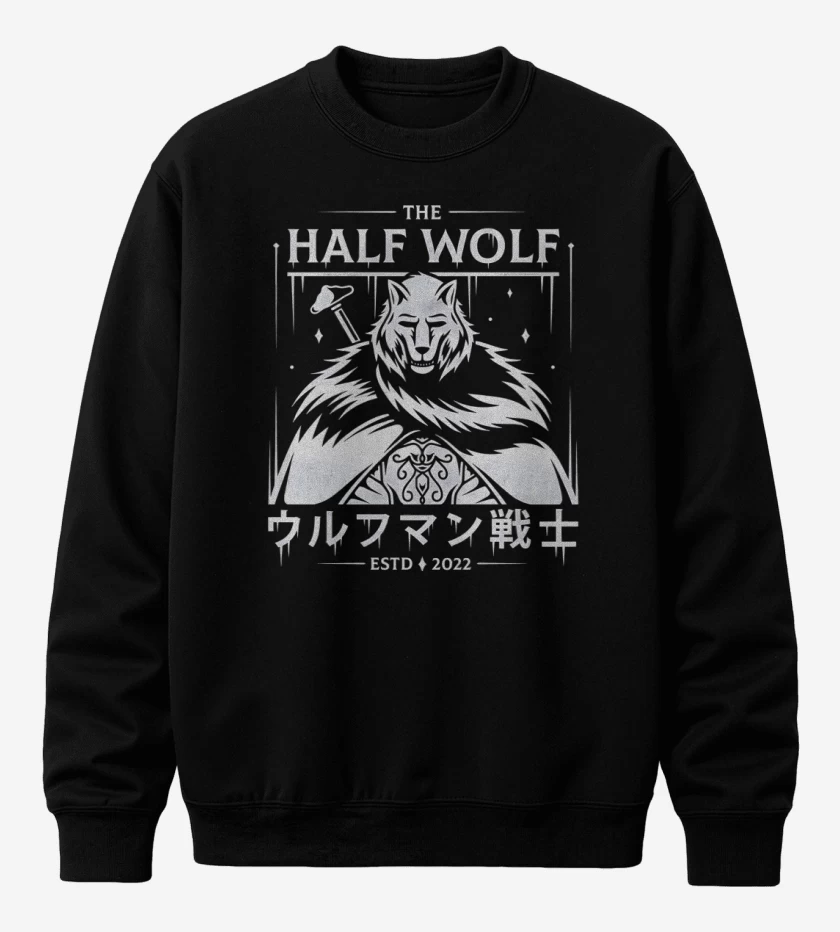 Poleron polo Half Wolf Blaidd