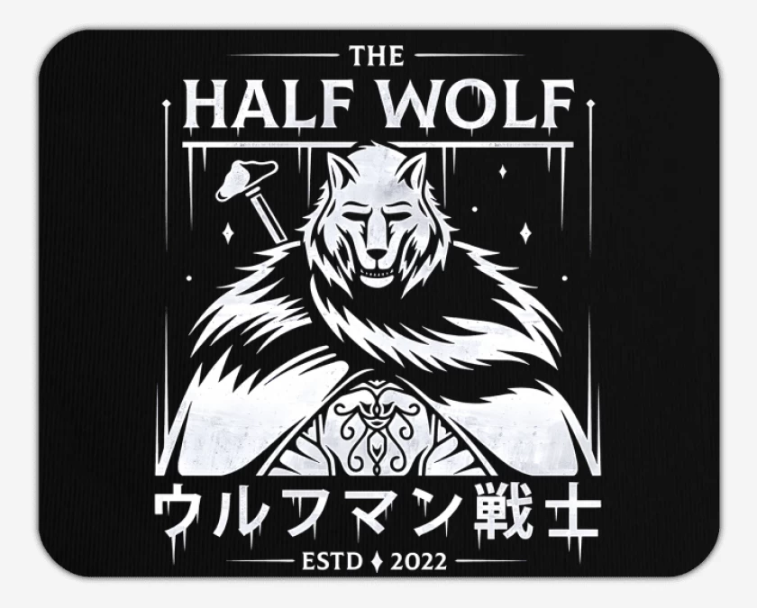 Mousepad Half Wolf Blaidd