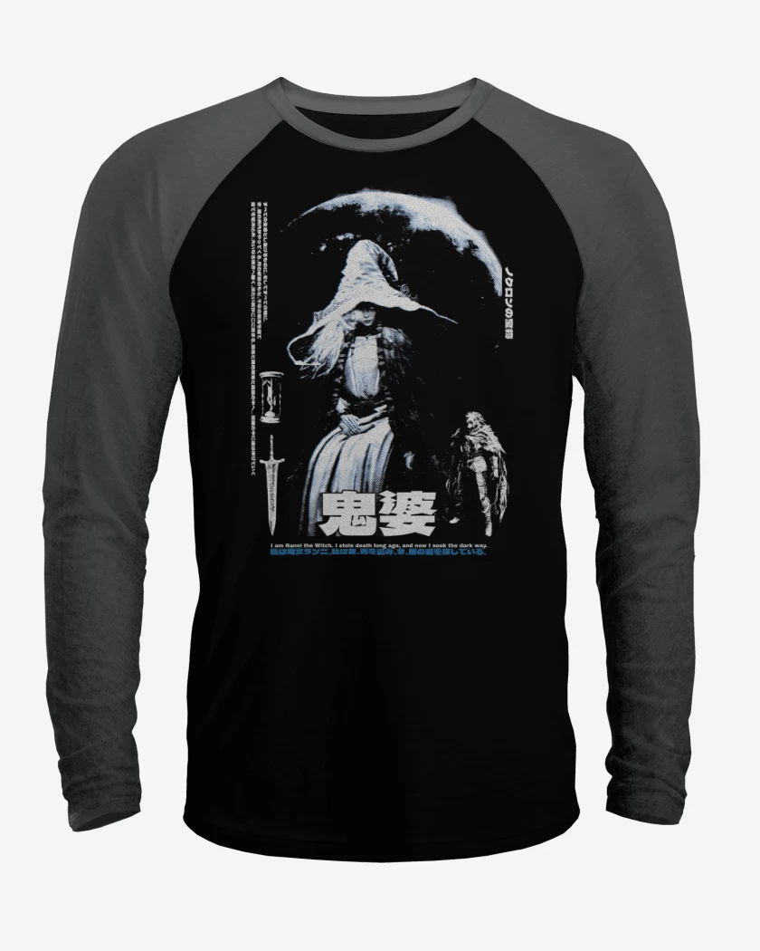 Polera Raglan Negro / Negro Heather de Ranni