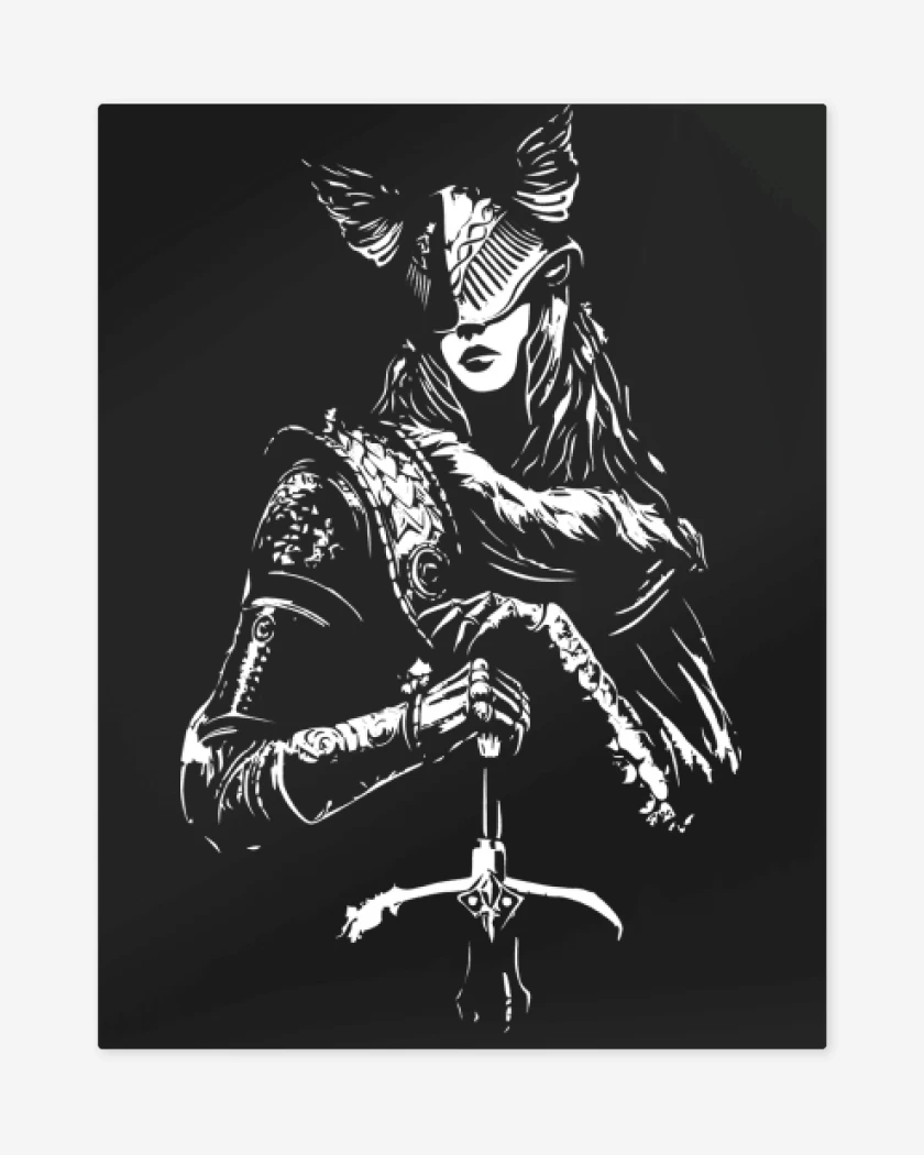Print metalico Espada de Miquella