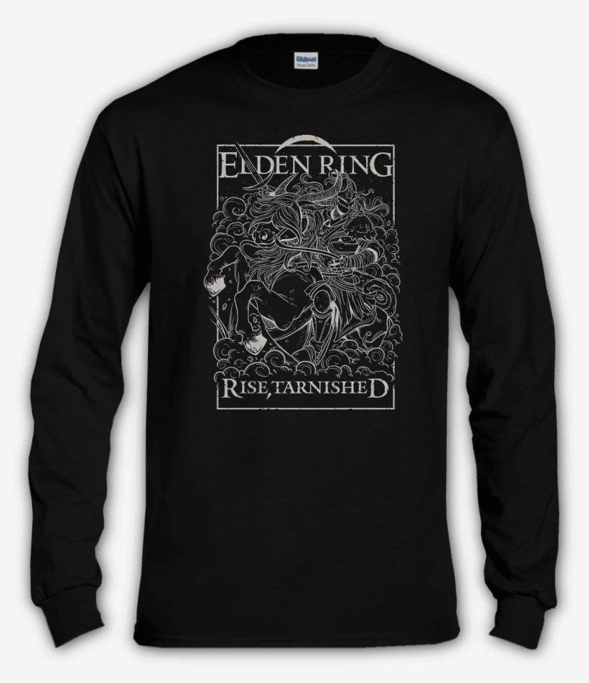 Polera manga larga Negro de Rise Tarnished