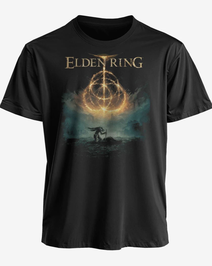 Polera premium Negro de Anillo de Elden