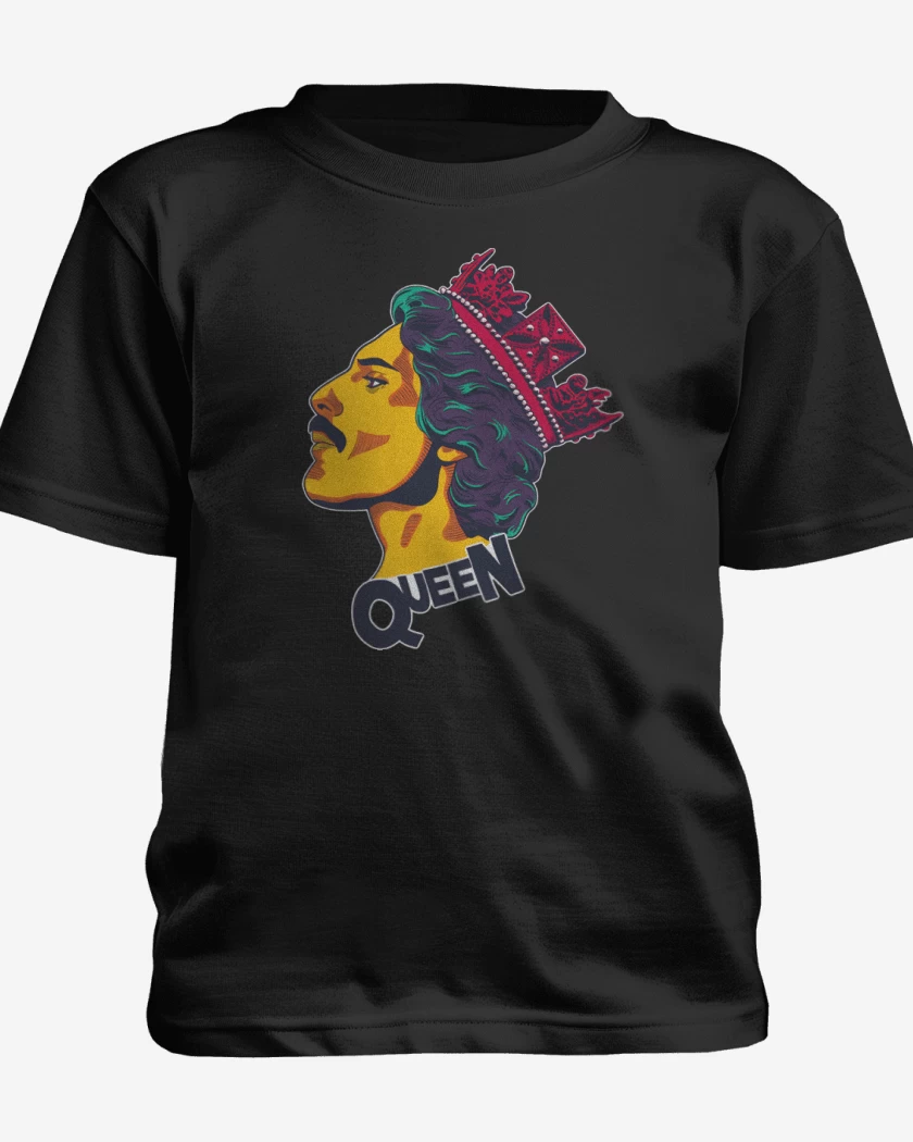 Polera de niño Negro de Queen Mercury
