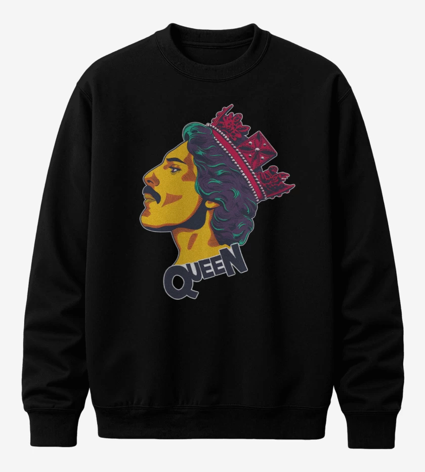 Poleron polo Negro de Queen Mercury
