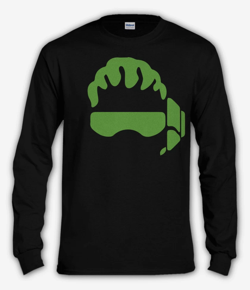 Polera manga larga Negro de Lucio