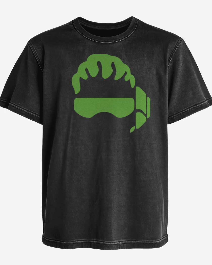 Polera desgastada Negro de Lucio