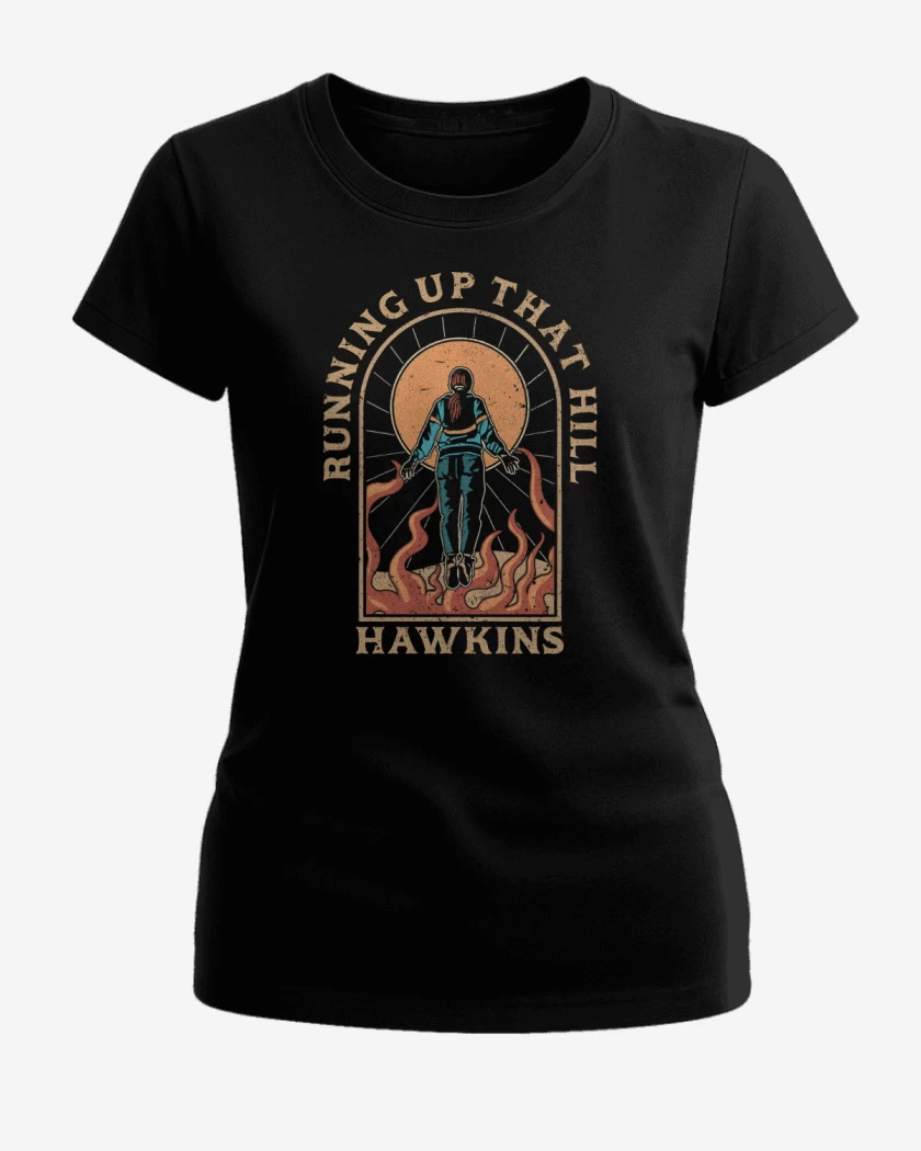 Polera de Mujer Negro de Running Up Hawkins