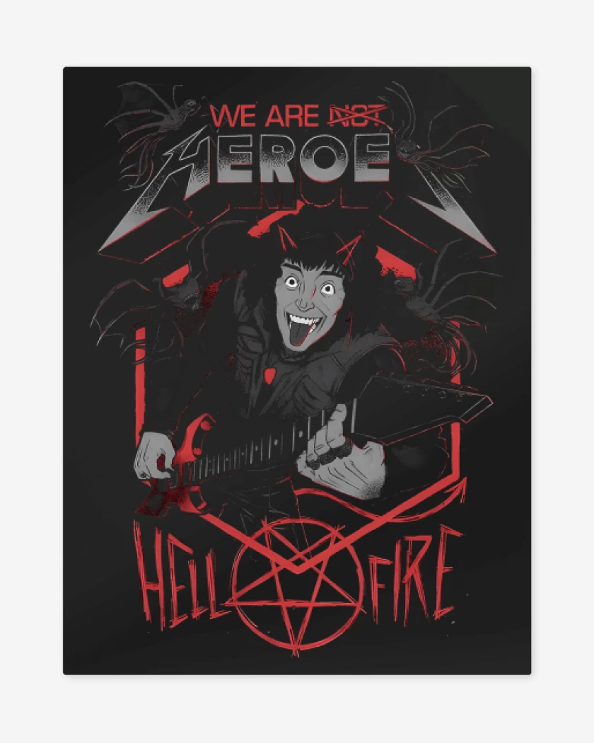 Print metalico Héroe de Hawkins 