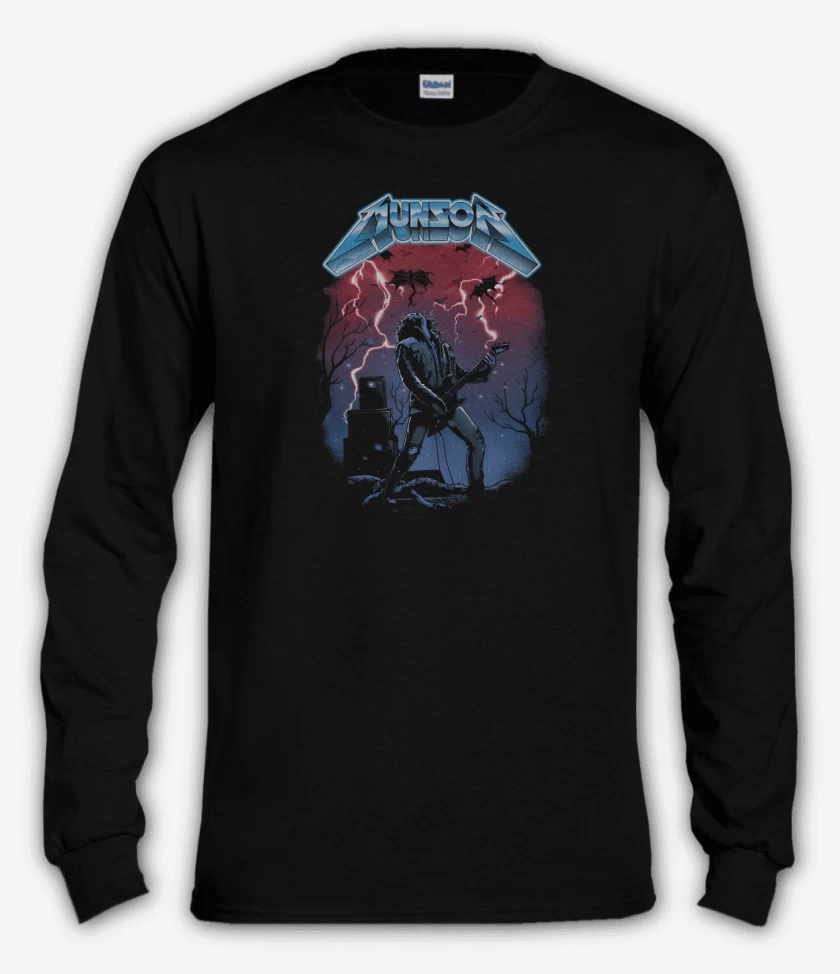 Polera manga larga Negro de Munson