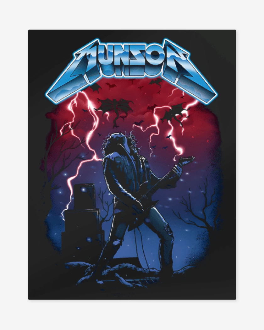Print metalico Negro de Munson