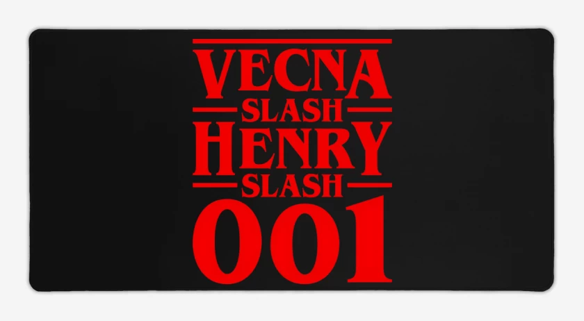 Mouse pad Gamer Negro de Vecna Henry 001