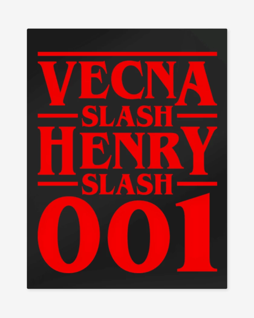 Print metalico Negro de Vecna Henry 001