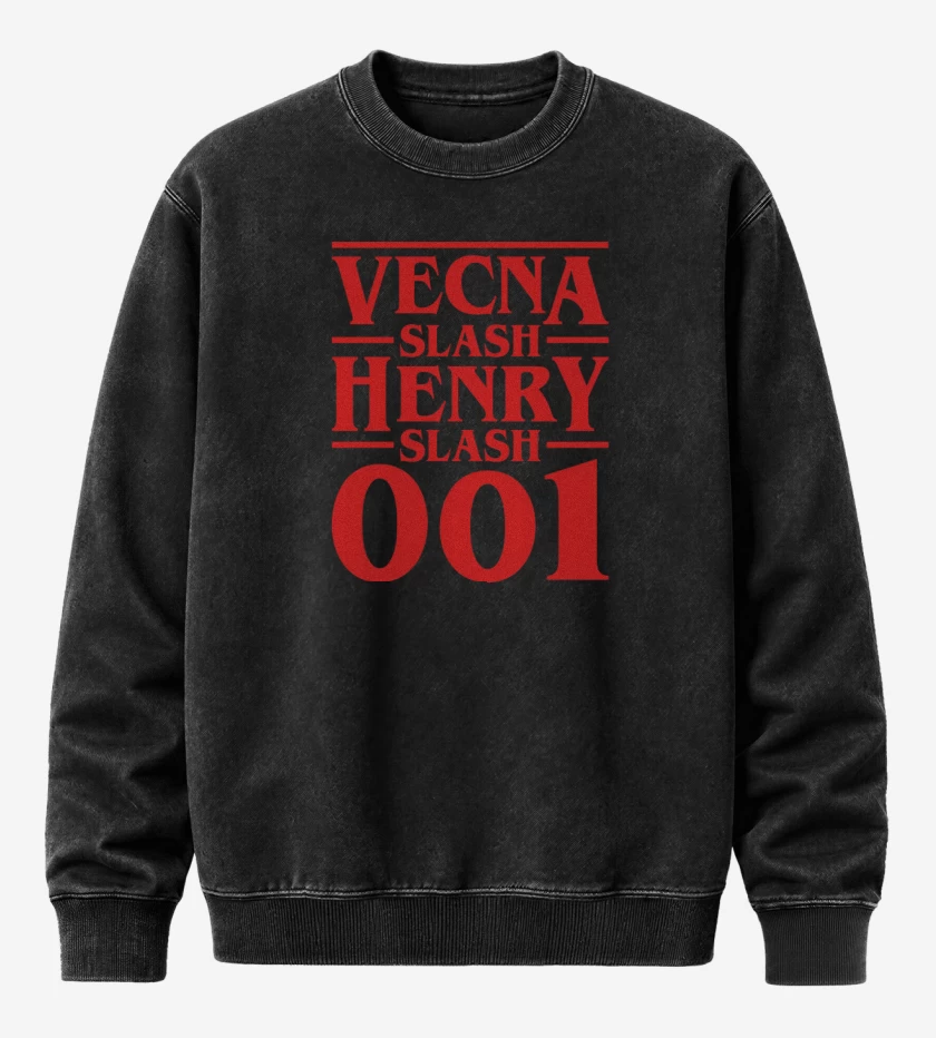 Poleron Polo Acid Wash Negro de Vecna Henry 001