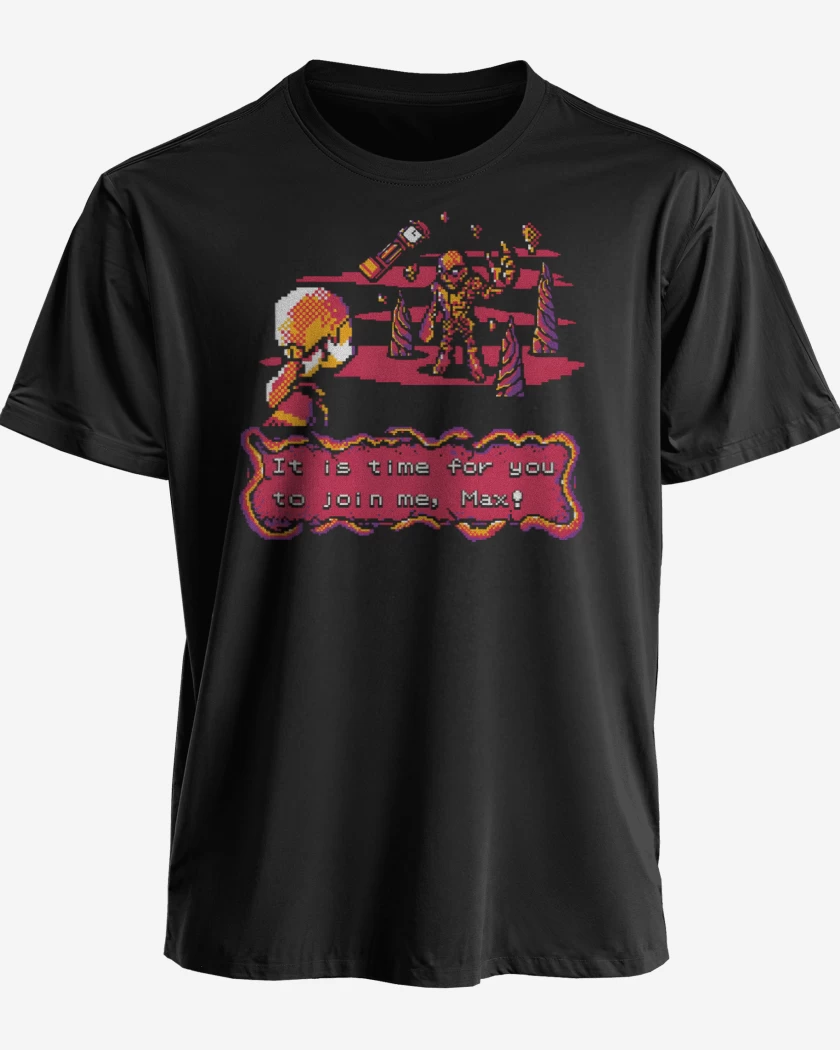 Polera premium Negro de Vecna 8Bits