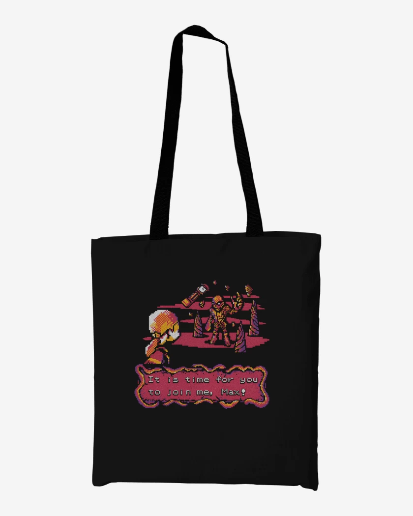 Totebag Negro de Vecna 8Bits