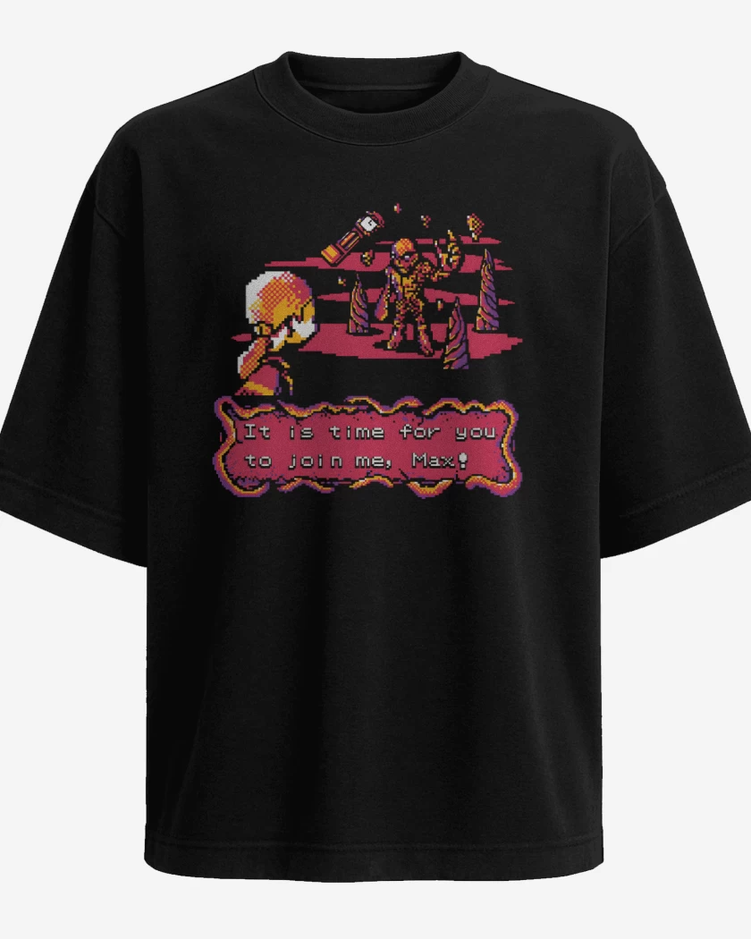 Polera Oversize Negro de Vecna 8Bits