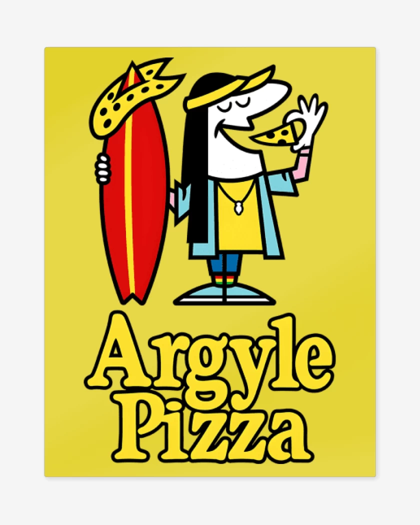 Print metalico Argyle Pizza