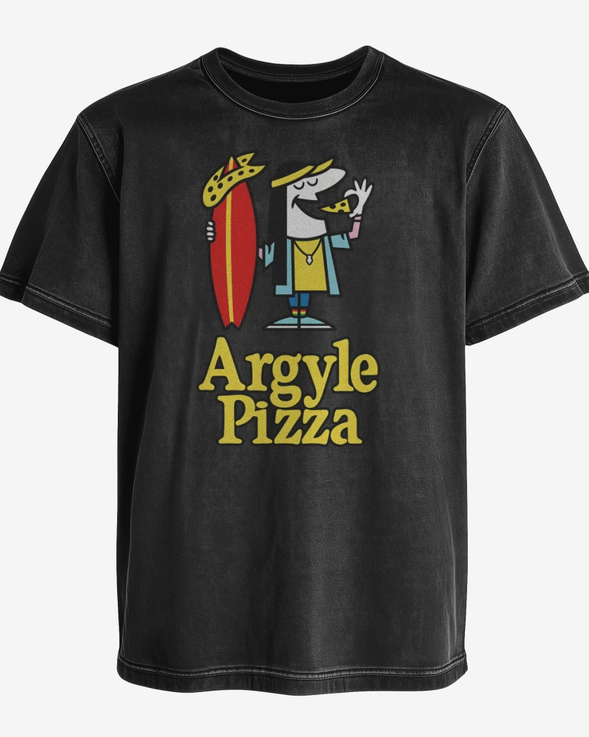 Polera desgastada Argyle Pizza
