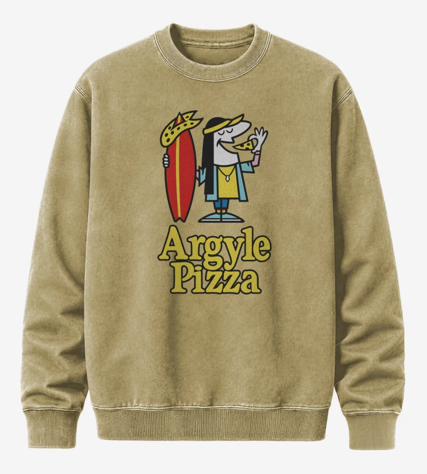Poleron Polo Acid Wash Beige de Argyle Pizza