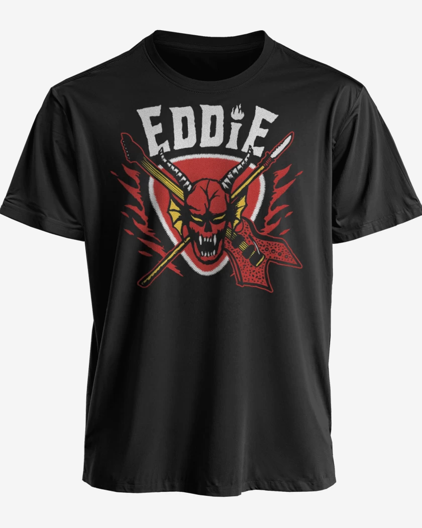 Polera premium Negro de Eddie Hellfire