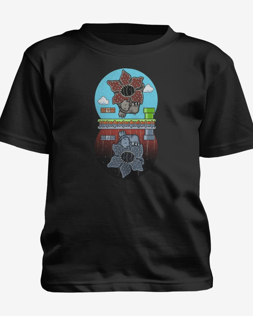 Polera de niño Negro de Super Upside Down
