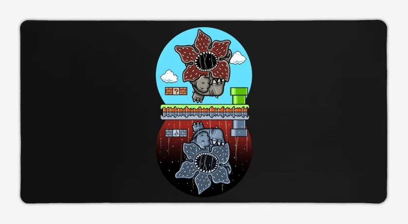 Mouse pad Gamer Negro de Super Upside Down