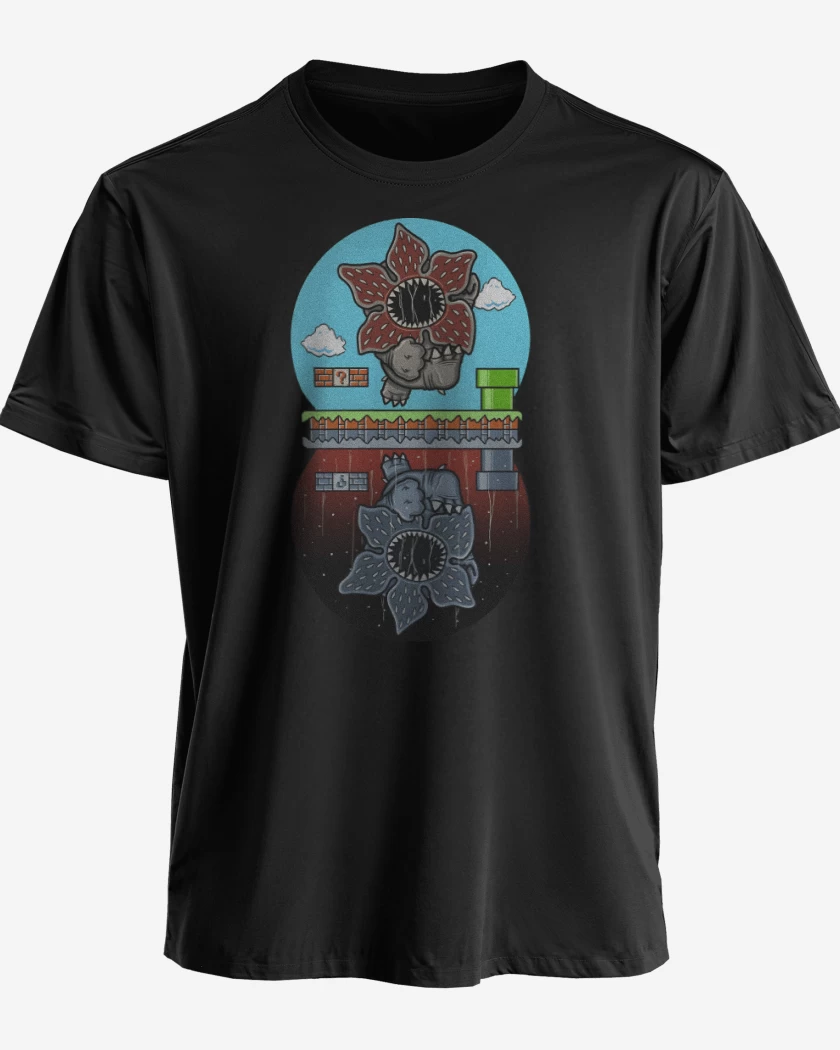 Polera Negro de Super Upside Down