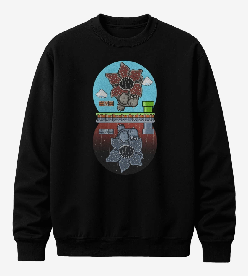 Poleron polo Negro de Super Upside Down