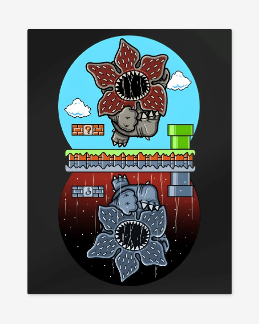 Print metalico Negro de Super Upside Down