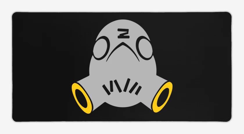 Mouse pad Gamer Negro de Roadhog