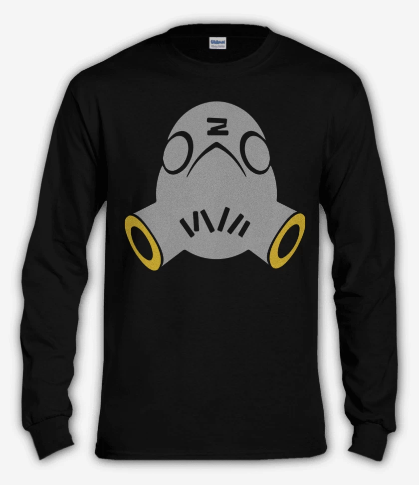 Polera manga larga Negro de Roadhog