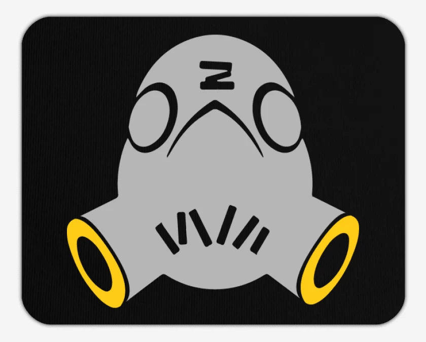 Mousepad Negro de Roadhog