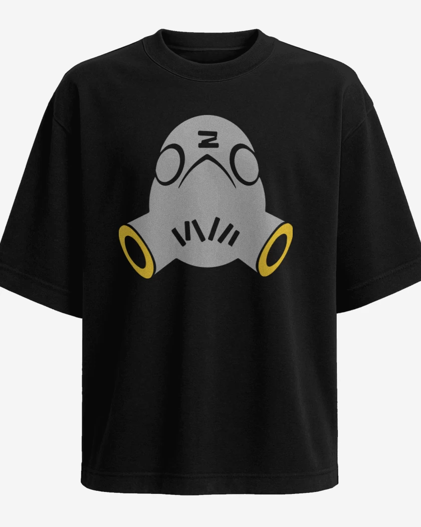 Polera Oversize Negro de Roadhog