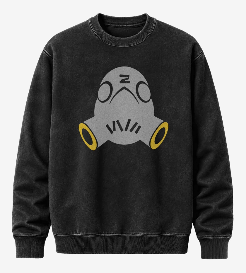 Poleron Polo Acid Wash Negro de Roadhog