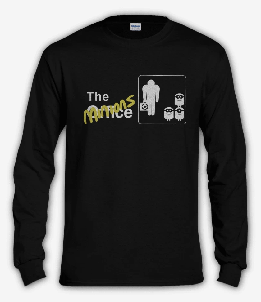 Polera manga larga Negro de The Minions