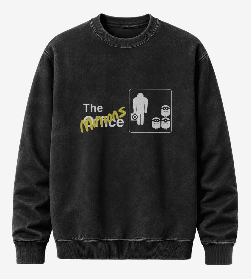 Poleron Polo Acid Wash Negro de The Minions