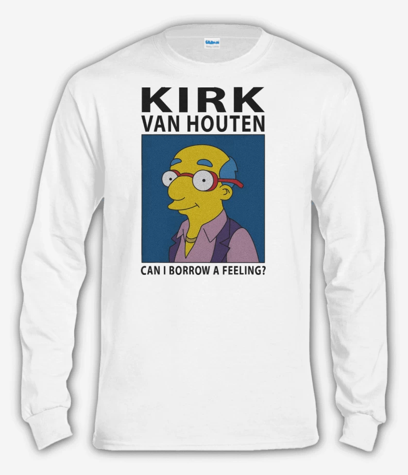 Polera manga larga Blanco de Kirk van Houten