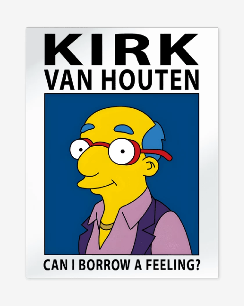 Print metalico Kirk van Houten