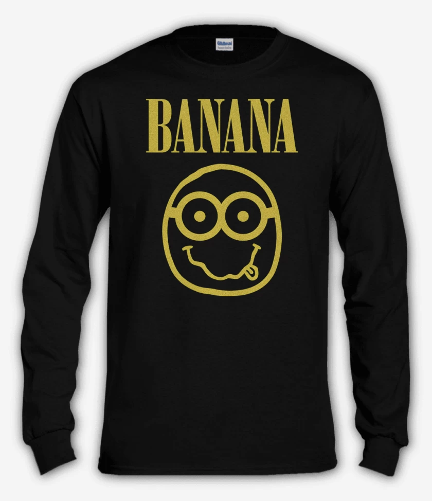 Polera manga larga Negro de Banana
