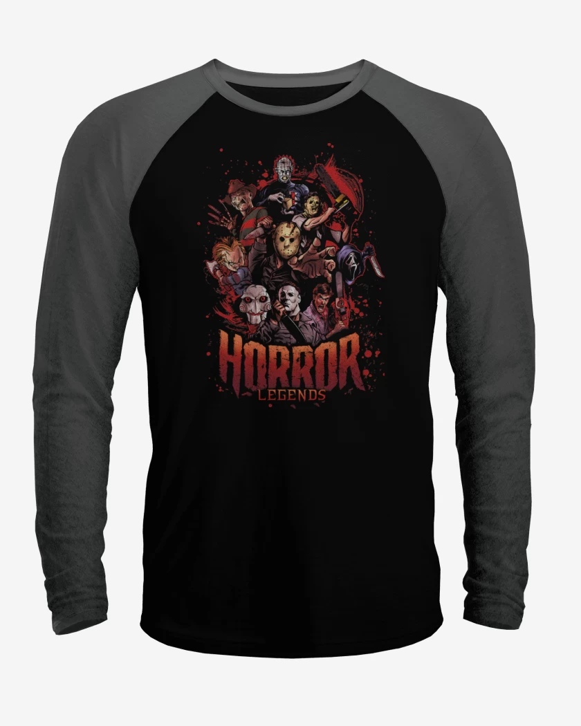 Polera Raglan Leyendas del Horror