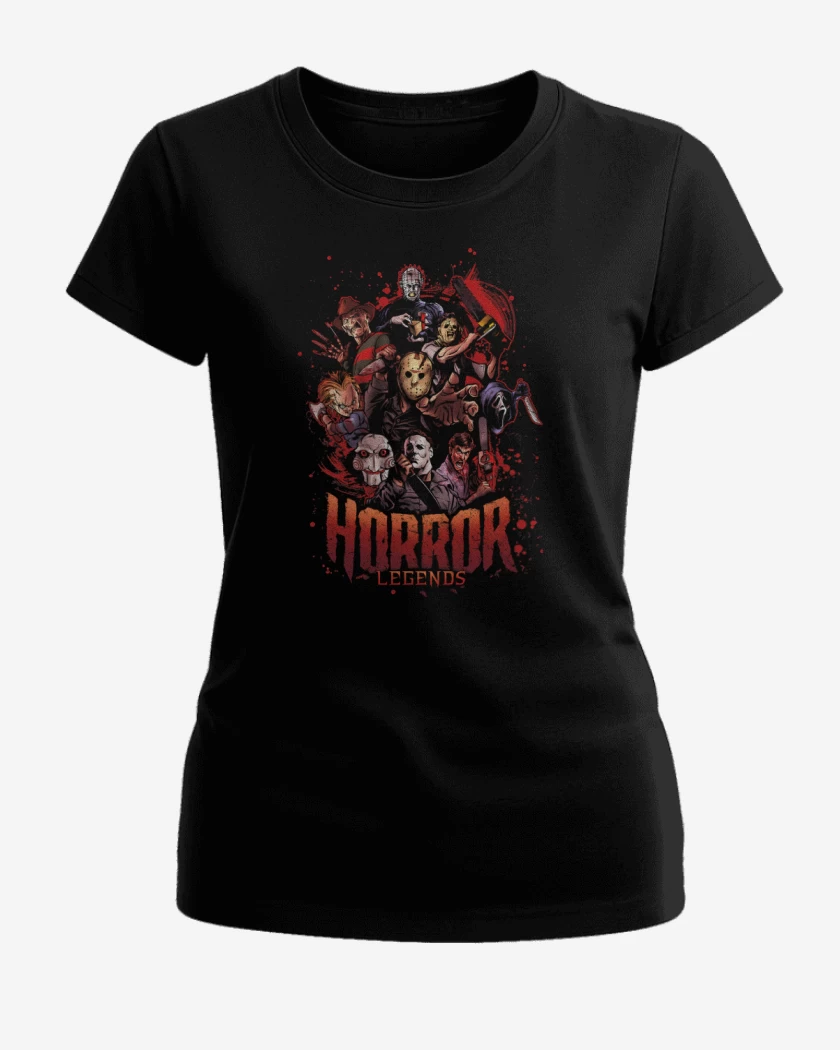 Polera de Mujer Negro de Leyendas del Horror