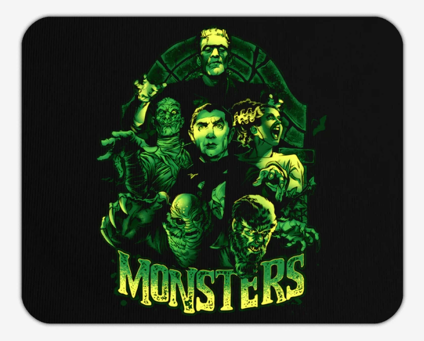 Mousepad Monstruos Clásicos