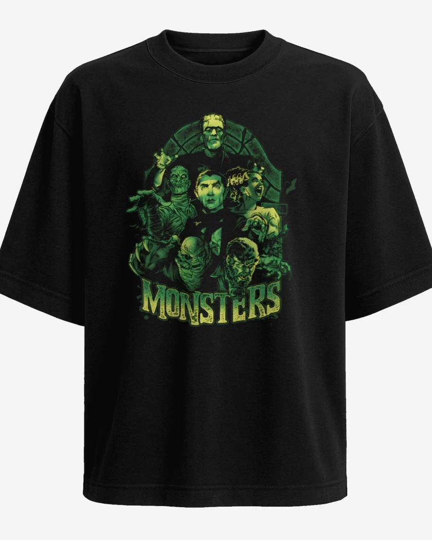 Polera Oversize Monstruos Clásicos