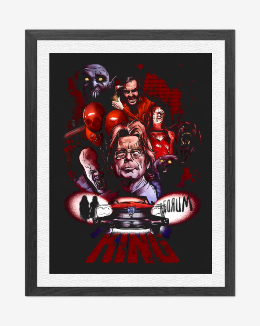 Cuadro decorativo Negro de King Horror