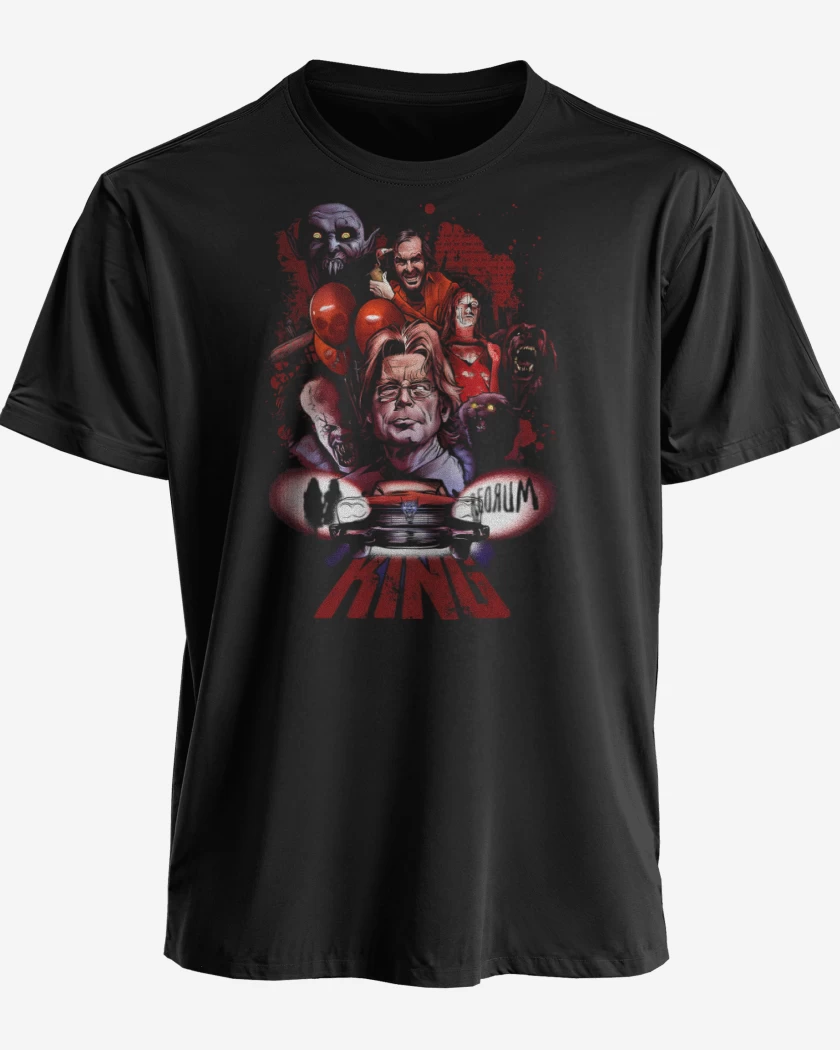Polera premium Negro de King Horror