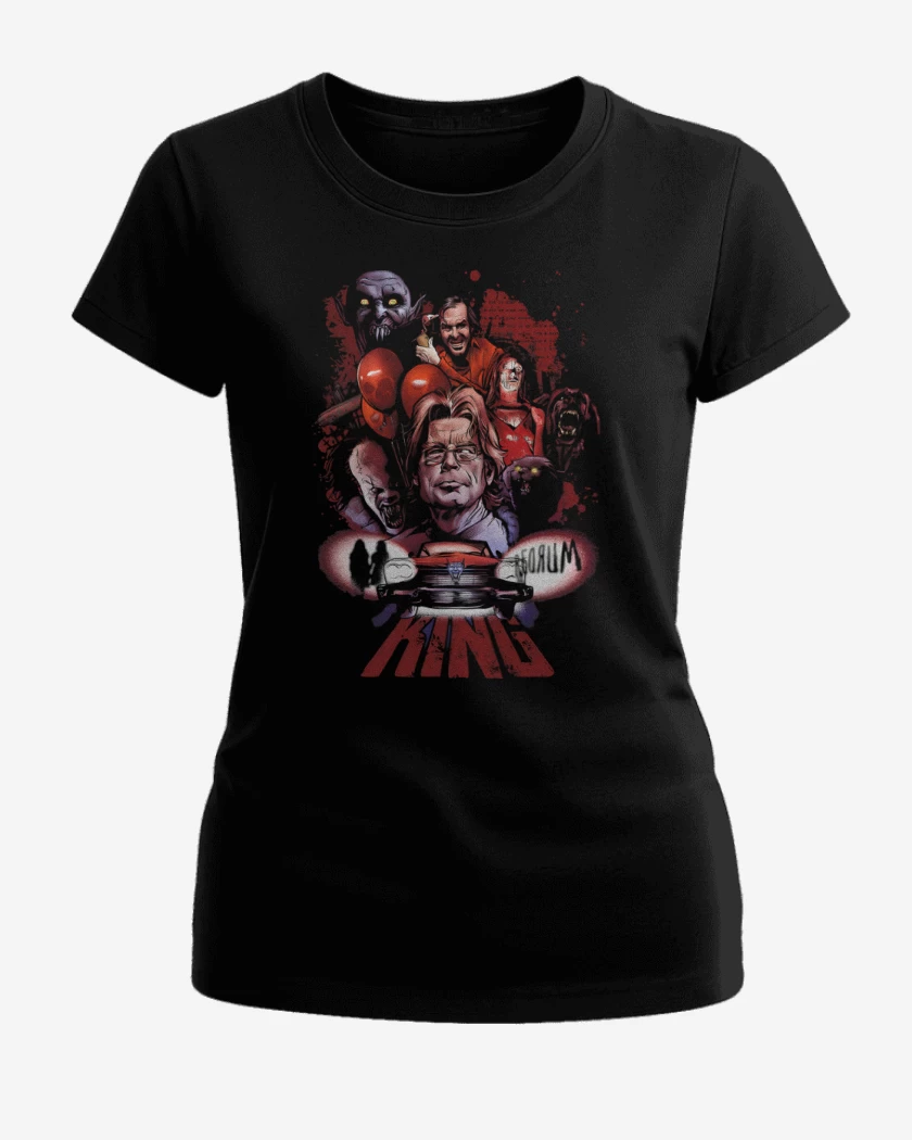 Polera de Mujer Negro de King Horror